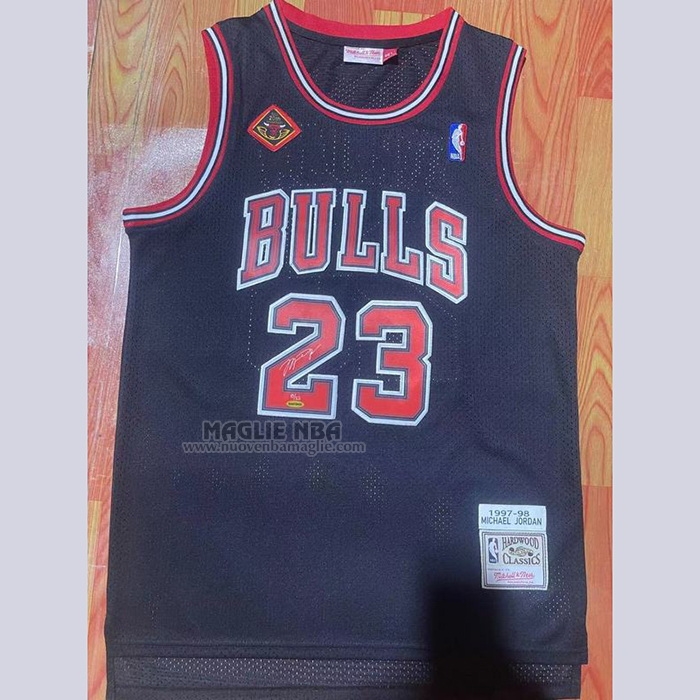 Maglia
 Michael Jordan NO 23 Chicago Bulls Mitchell & Ness 1997-98 Nero
